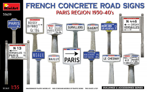 MiniArt 35659 French Concrete Road Signs 30-40 scale 1/35 