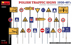 MiniArt 35664 Polish Traffic Signs 1930-40s