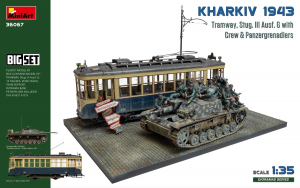 MiniArt 36067 Diorama Kharkiv 1943 Tramway & Stug III Ausf. G with Crew & Panzergrenadiers - Big Set 1/35