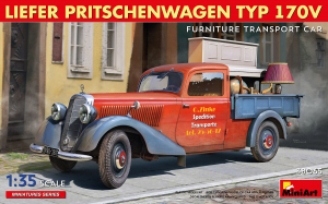 MiniArt 38065 Liefer Pritschenwagen Typ 170V Furniture Transport Car 1/35