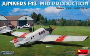 MiniArt 48005 Junkers F13 Mid Production - German / Polish / Swiss Service 1/48 