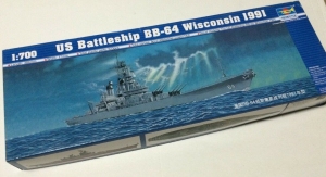 Model pancernika BB-64 Wisconsin 1991 Trumpeter 05706 