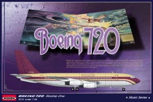 Model samolotu pasażerskiego Boeing 720 Roden 314