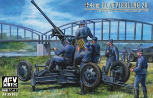 Model AFV CLUB 35186 Flugzeugabwehrkanone 28 German FlaK 28 4cm