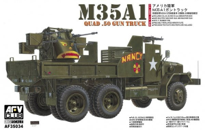 Model AFV Club 35034 M35A1 Quad-.50 Gun Truck