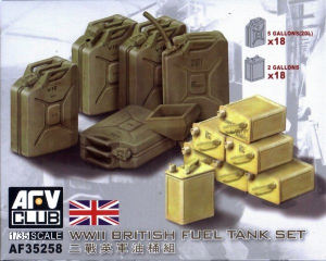 Model AFV Club 35258 WWII British Fuel Tank Set 1:35