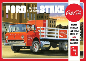 Model AMT 1147 Ford C600 Stake Bed w/Coca-Cola Machines 1:25