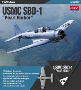 Model Academy 12331 USN SBD-1 Pearl Harbour 1:48