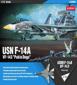 Model Academy 12563 USN F-14A VF-143 Pukin Dogs 1:72 