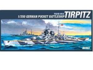 Model Academy 14111 pancernik Tirpitz