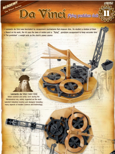 Model Academy 18157 Leonardo Da Vinci Zegar wahadłowy