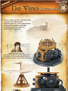 Model Academy 18159 Leonardo Da Vinci Helikopter
