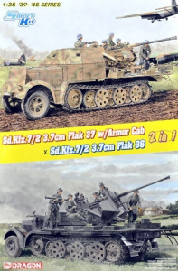 Model Dragon 6953 Sd.Kfz.7/2 3.7cm Flak 37 & Armor Cab / Sd.Kfz.7/2 3.7cm Flak 36 (2in1)