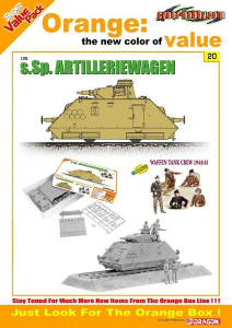 Model Dragon 9120 German S.Sp Artilleriewagen with Waffen Tank Crew 1944-1945 