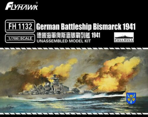 Model FlyHawk FH1132 niemiecki pancernik Bismarck 1941 1:700