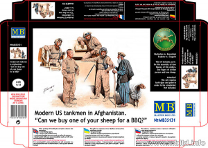 Model Master Box 35131 Modern US tankmen in Afghanistan 