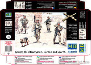 Model Master Box 35154 Modern US infantrymen Cordon and Search 