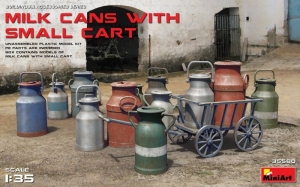 Model MiniArt 35580 Milk Cans with Small Cart