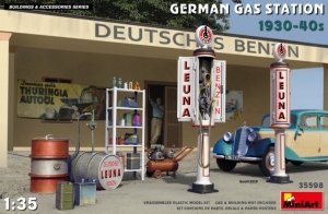 Model MiniArt 35598 German Gas Station 1930-40s