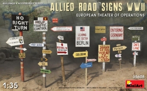 Model MiniArt 35608 Allied Road Signs WWII Eur.Theatre