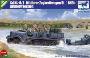 Model Sd.Kfz.6/1 Mittlerer Zugkraftwagen 5t wersja artyleryjska