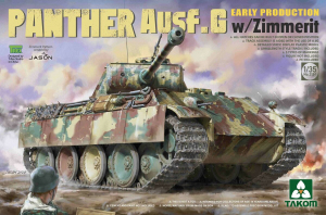 Model Takom 2134 czołg Panther Ausf.G z Zimmeritem