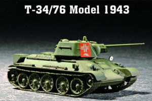 Model Trumpeter 07208 T-34/76, mod. 1943 scale 1:72 