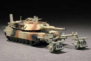 Model Trumpeter 07278 M1a1 w.mine roller set scale 1:72