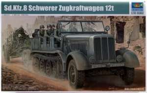 Model ciężkiego ciągnika Sd.Kfz. 8 12 Ton Trumpeter 01583