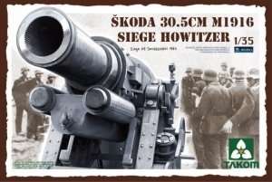 Model ciężkiej haubicy Skoda M1916 kal.305 Takom 2011