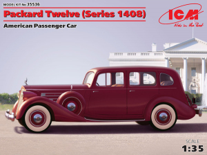 Model cywilnego samochodu Packard Twelve ICM 35536