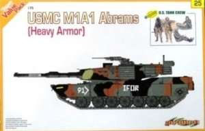 Model czołgu Abrams M1A1 z załogą Dragon 9125 uszkodzone opakowanie