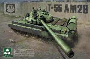 Model czołgu T-55 AM2B w skali 1-35 Takom 2057