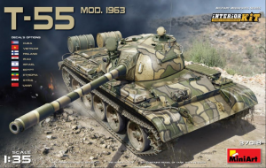 Model czołgu T-55 mod. 1963 z wnętrzem MiniArrt 37018