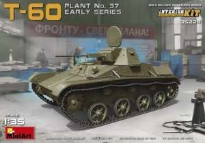 Model czołgu T-60 z wnętrzem MiniArt 35224 skala 1:35 