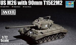 Model czołgu US M26 with 90mm T15E2M2 Trumpeter 07170