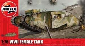 Model czołgu WWI Female w skali 1:76 Airfix 02337