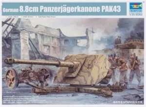 Model działa 88mm Panzerjagerkanone PAK43 Trumpeter 02308