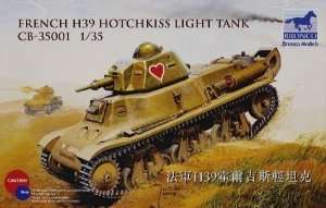 Model lekkiego czołgu H39 Hotchkiss Bronco 35001