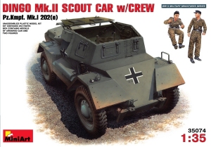 Model miniArt 35074 pojazd Dingo Mk.II - Pz.Kmpf. Mk.I 202e