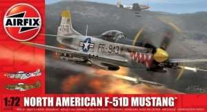 Model myśliwca North American F-51D Mustang Airfix 02047