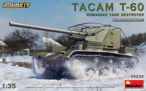 Model niszczyciela czołgów Tacam T-60 z wnętrzem MiniArt 35230