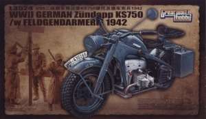 Motocykl niemieckiej żandarmerii Zundapp KS 750 GreatWallHobby 3524