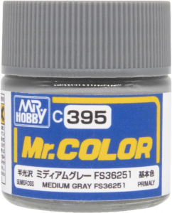 Mr.Hobby C395 Medium Gray FS36251 (Semi Gloss) 10ml