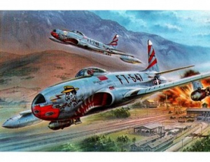 Myśliwiec Lockheed F-80C Shooting Star Over Korea model Special Hobby 32048