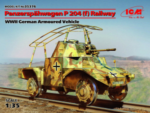 Niemiecki pojazd Panzerspahwagen P 204 model ICM 35376