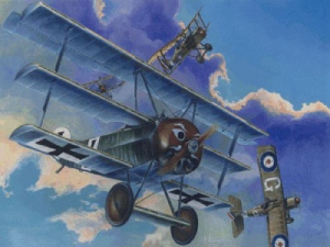 Niemiecki 3 płatowy myśliwiec Fokker F.I Roden 017