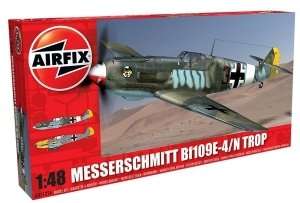 Niemiecki myśliwiec Messerschmitt Bf109E-4/N Tropical Airifix 05122A