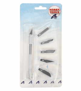 Nożyk modelarski N1 z dodatkowymi ostrzami - Artesania 27019-1