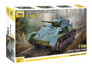 PREORDER Zvezda 5078 T-70B Soviet Light Tank 1/72